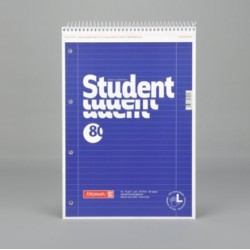 A4 spiral notebook, blue A4 spiral notebook, blue