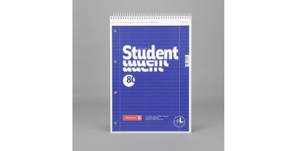 A4 spiral notebook, blue A4 spiral notebook, blue