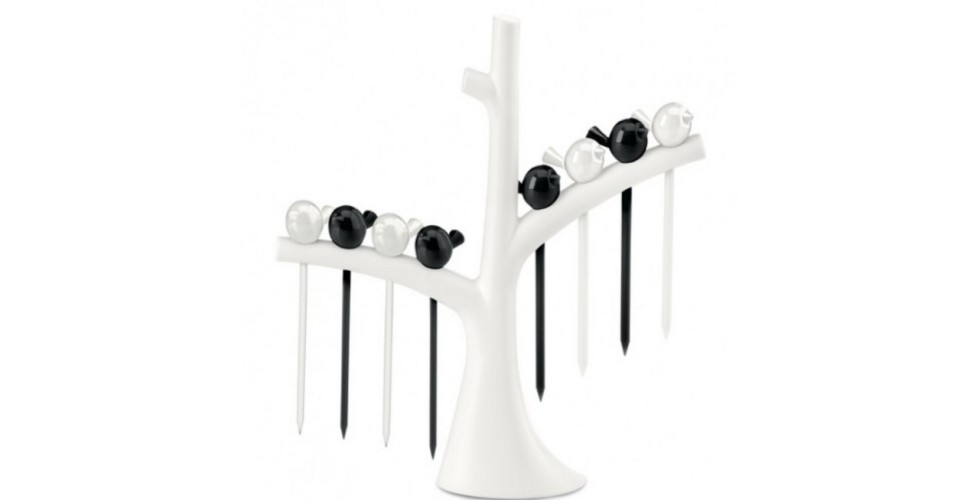 Hors D'oeurvres Forks with tree 