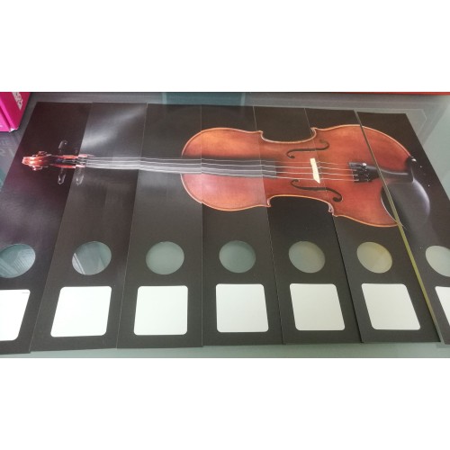 File label Violin 7-part GEIGE Vienna World 