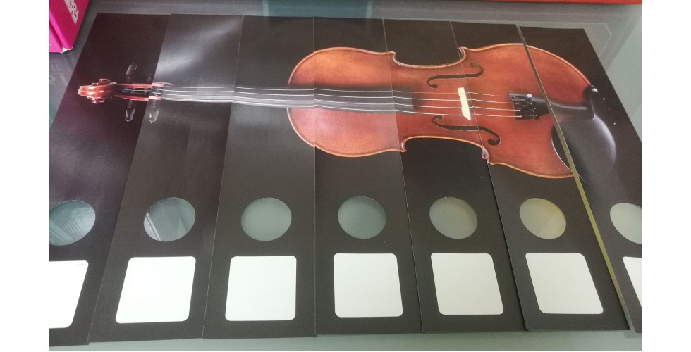 File label Violin 7-part GEIGE Vienna World 