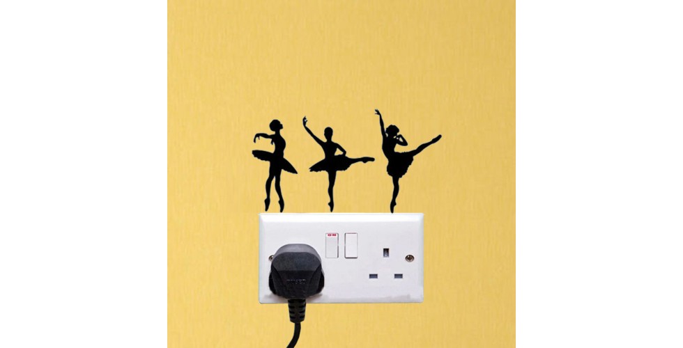 Light Switch Stickers Ballerinas (set of 3)