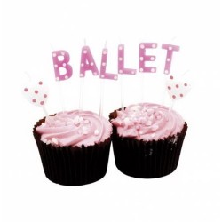 Ballet Wording Birthday Candles