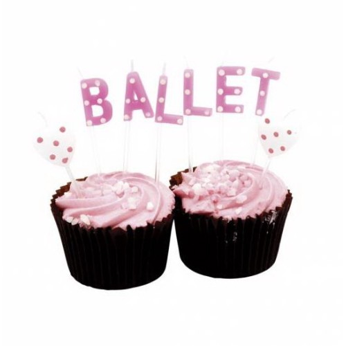 Ballet Wording Birthday Candles