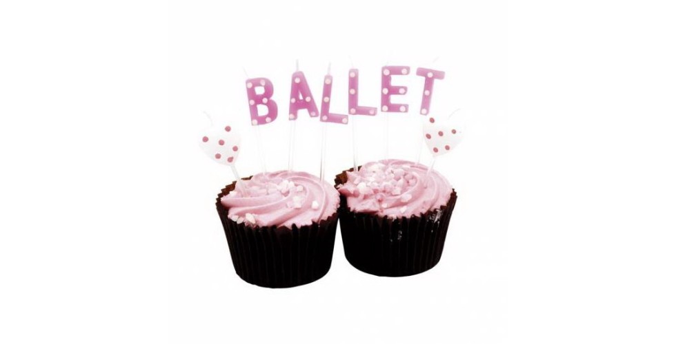 Ballet Wording Birthday Candles