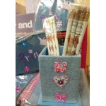 Denim Butterfly Pen Holder