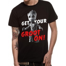Marvel T Shirt Guardians Vol 2 Groot On Mens SMALL