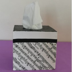 Decoupage Square Tissue Box Series Music Lover