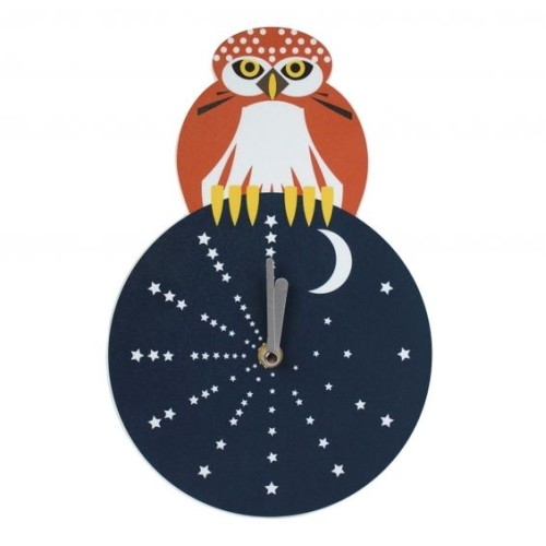 Night Owl Wall Clock by I like birds