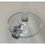 Enamel CHRISTMAS Wine Glass Charms