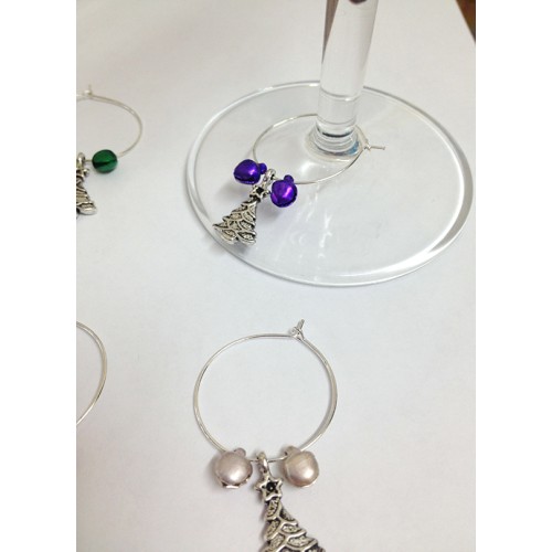 CHRISTMAS TREE Wine Glass Charms