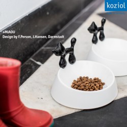 1 Cat Dish MIAOU Koziol & 1 pet food spoon set of 2 Koziol