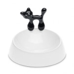 1 Cat Dish MIAOU Koziol & 1 pet food spoon set of 2 Koziol