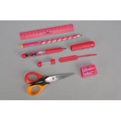 Set stationery for left-handers, pink