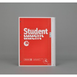 A4 Maths spiral exercise book red
