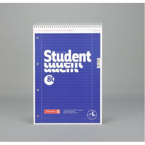A4 spiral notebook, blue