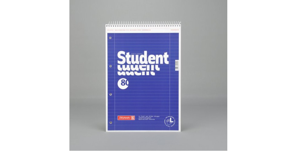 A4 spiral notebook, blue