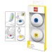 Lego Eraser Set Blue & Yellow Pack Of 2