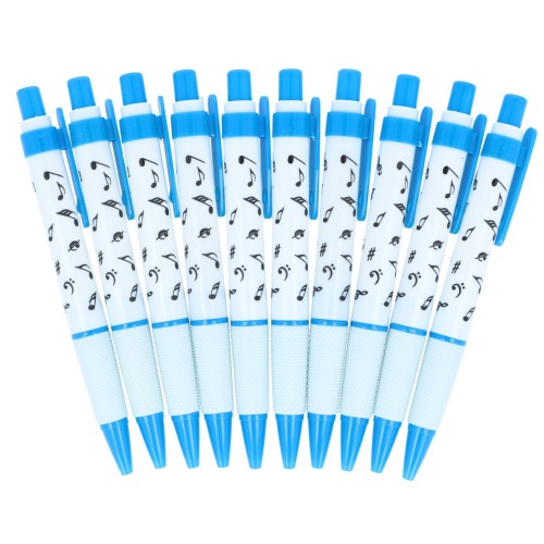 Ballpoint Pen Music Notes Blue