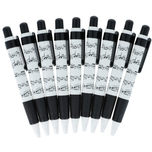 Ballpoint Pen Sheet Music Black