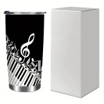Stainless Steel Tumbler with Music Piano Keys