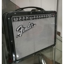 Aquarius Fender Black Tolex Metal Tin Lunch Box 