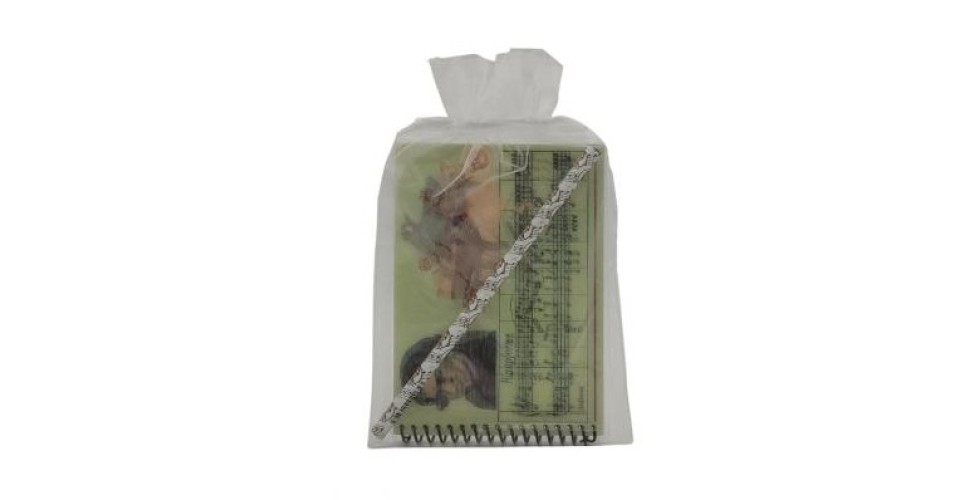 Writing pad Mozart & Beethoven with pencil