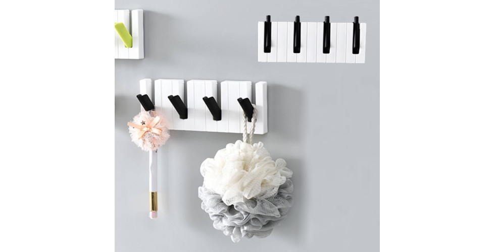 Piano Key Design Multifunction Wall Hook 