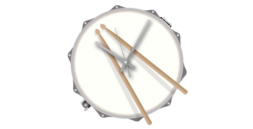 Rock Club Clock Drum