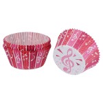 Music paper baking cases