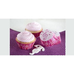 Music paper baking cases