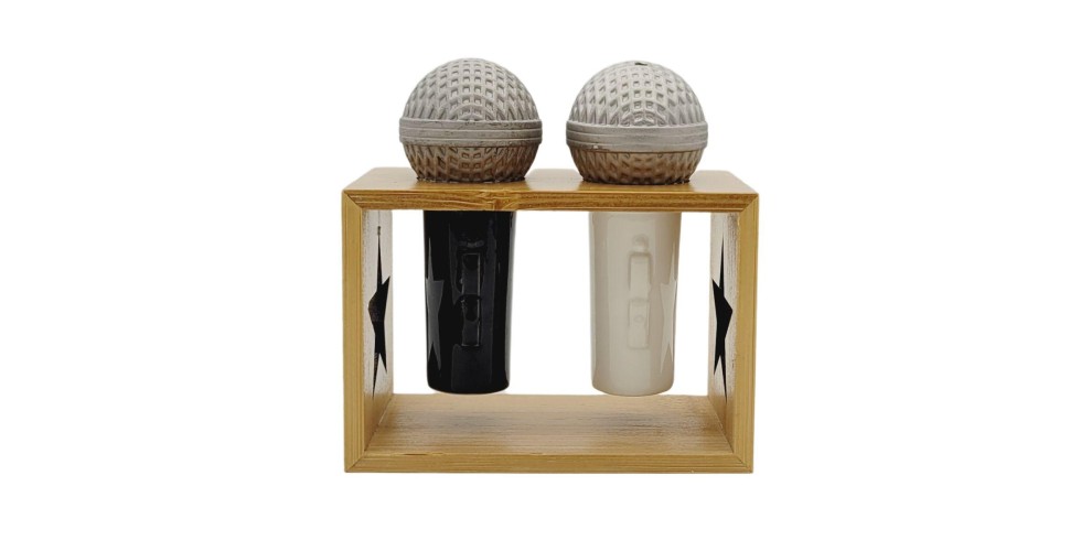 Microphone Salt & Pepper Shaker