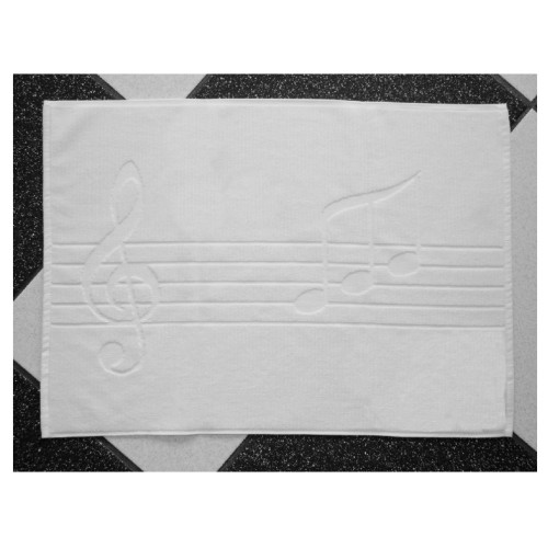 Bath Mat, Music Notes Motif