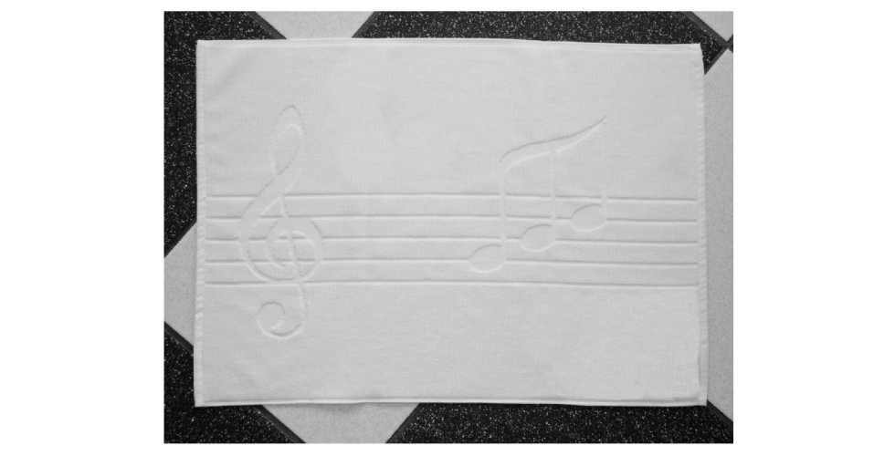 Bath Mat, Music Notes Motif