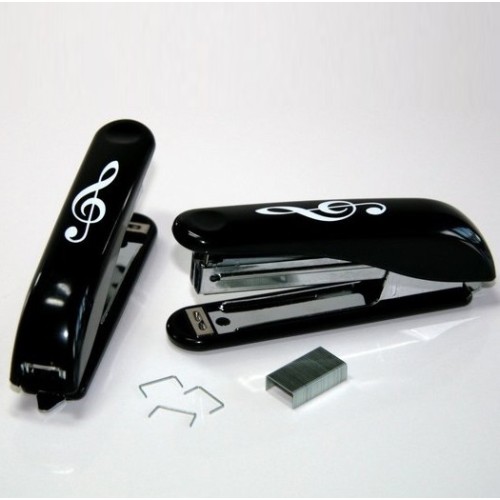 Stapler Treble Clef with staples