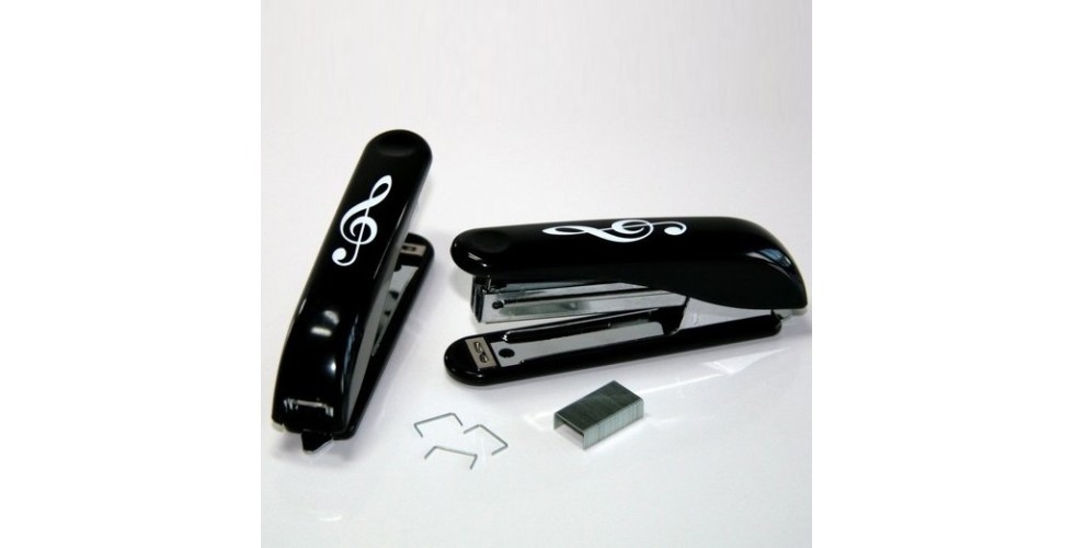 Stapler Treble Clef with staples