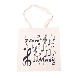 Cotton bag I love music