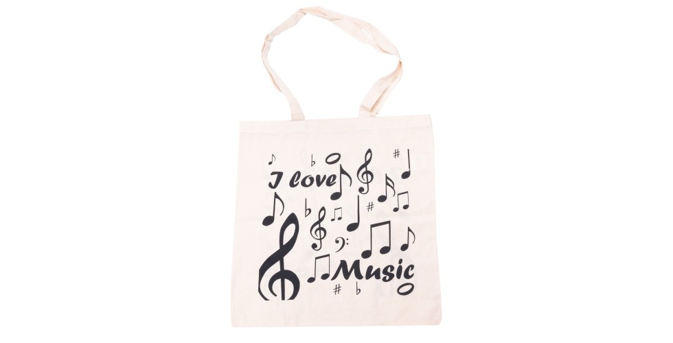 Cotton bag I love music