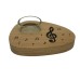 Tea light holder with treble clef and notes