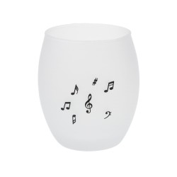 Satin candle holder