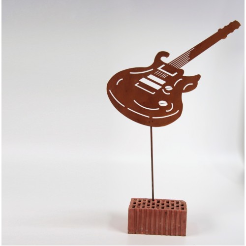 Steel rusty electric guitar