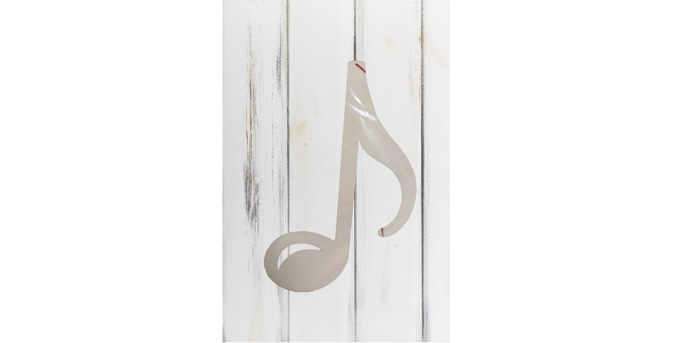 Wooden decorative pendant eighth note