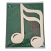 Wooden decorative pendant double sixteenth note 