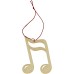 Wooden decorative pendant double sixteenth note 