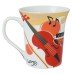 Violin ceramic mug 