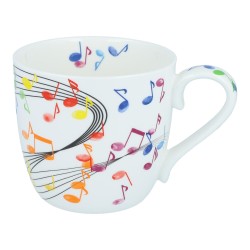 Flying Notes porcelain mug