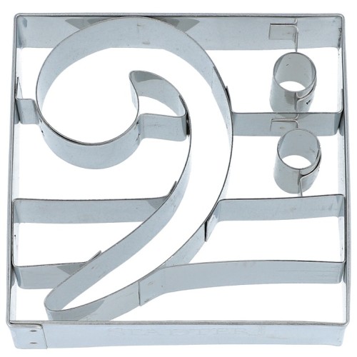 Bass Clef Cookie cutter 