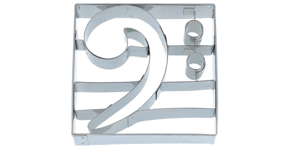 Bass Clef Cookie cutter 