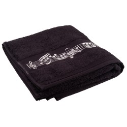 Towel bath black 50 x 100 cm