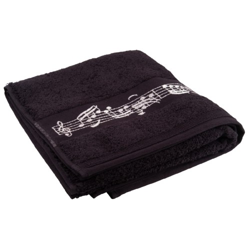 Towel bath black 50 x 100 cm